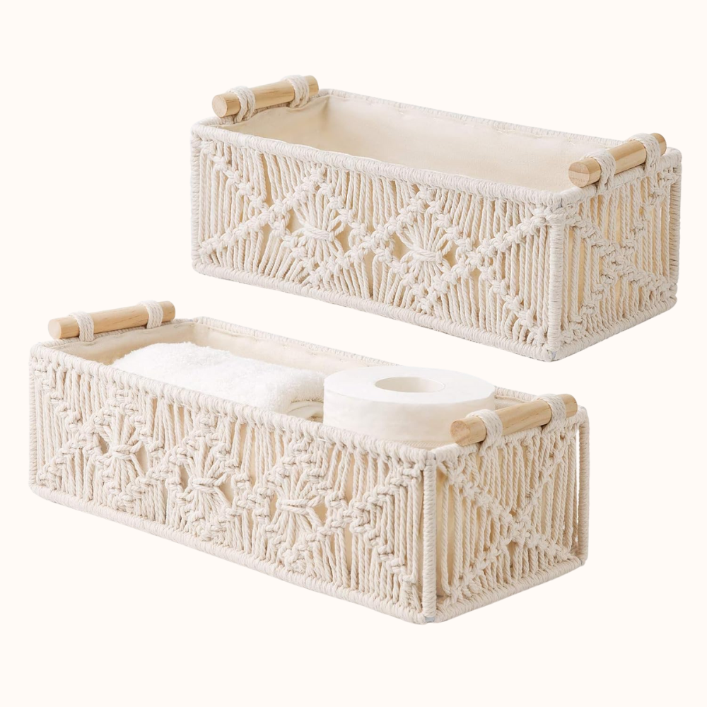 Macrame Storage Baskets 