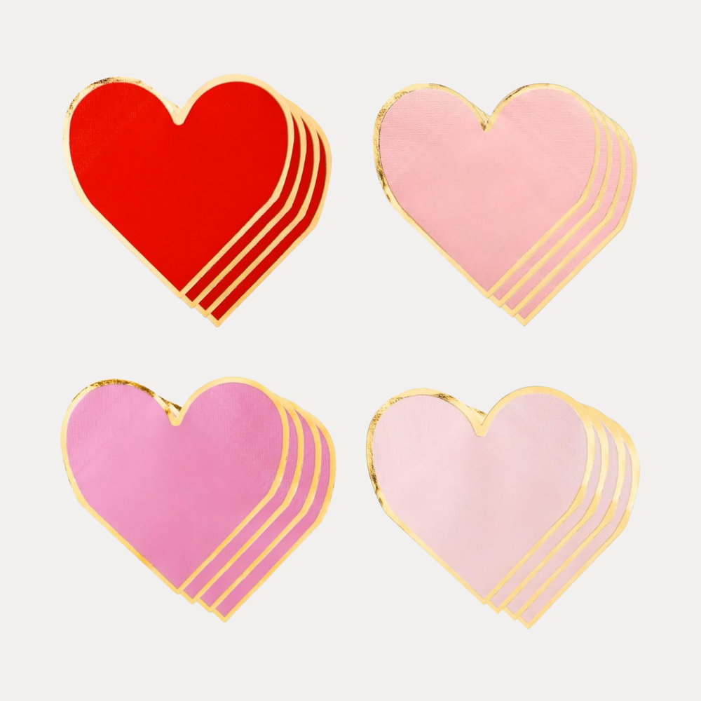 Heart Shaped Napkins