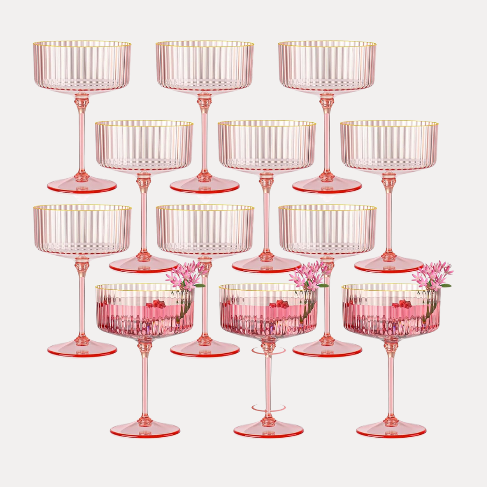 Pink Champagne Glasses