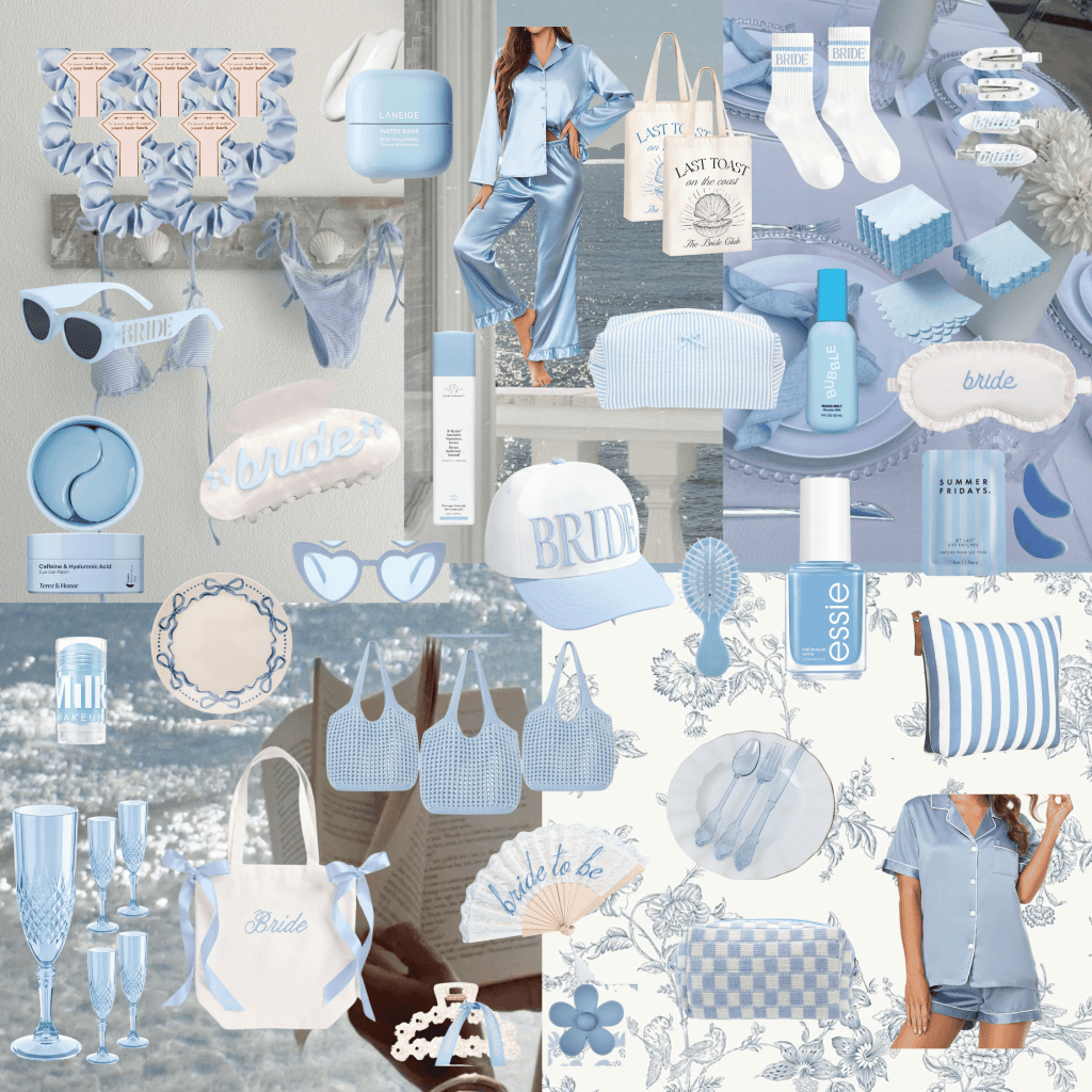 blue bachelorette gift&nbsp;bags